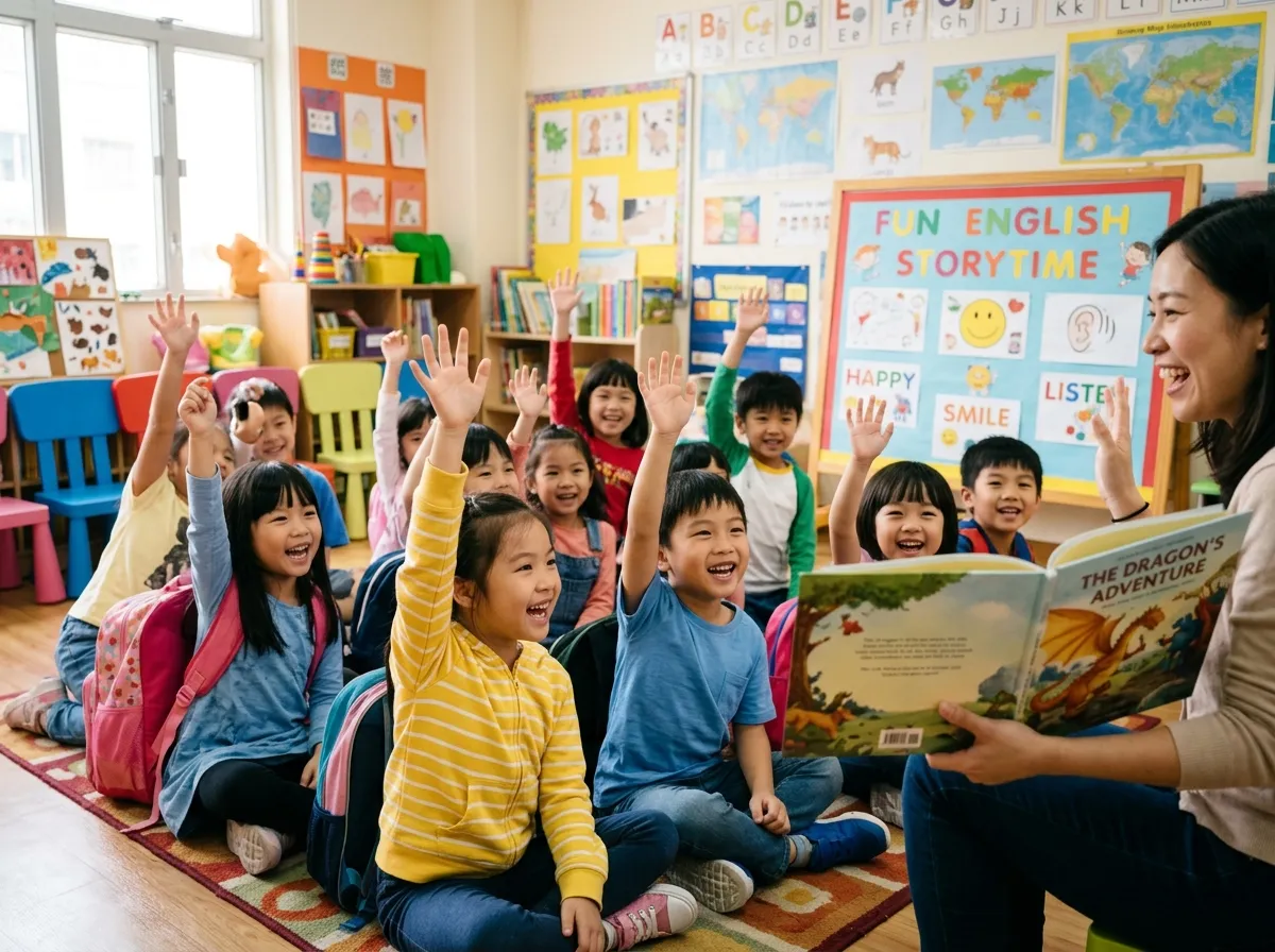 Lớp học tiếng Anh ngập tràn tiếng cười tại Shining Super Star